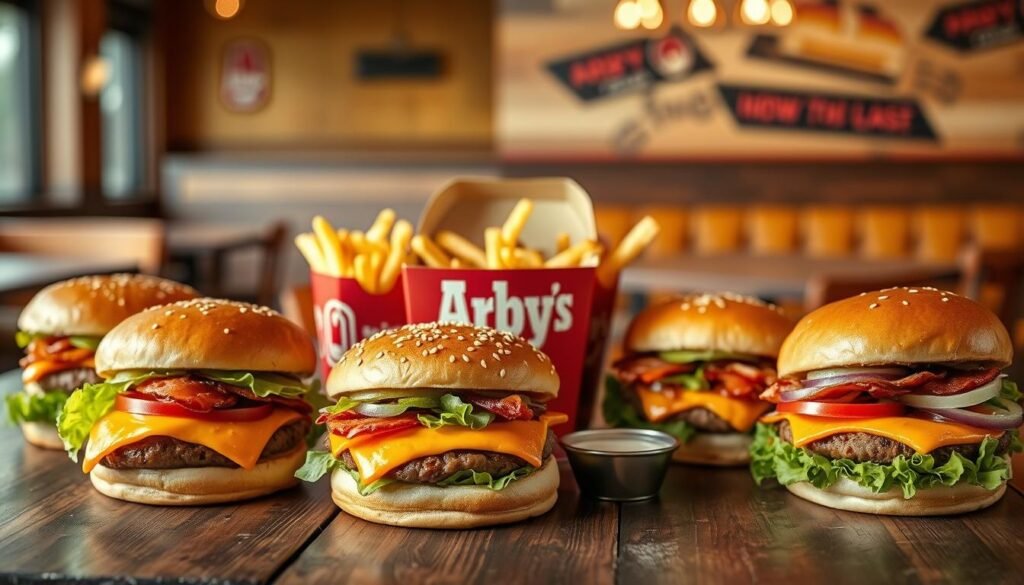 arby's burger menu